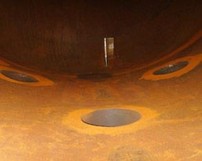 Corroded process vessel